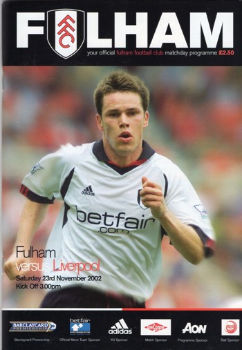Match programme